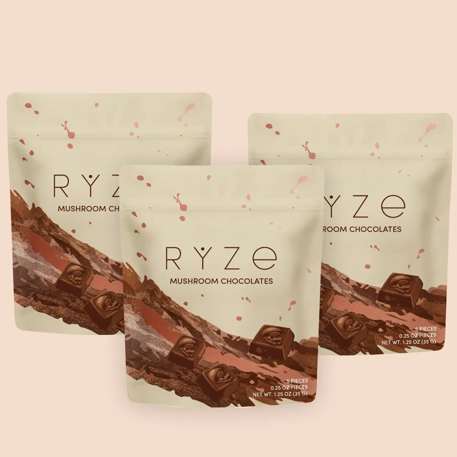 Mushroom Chocolates Rye (15 pieces) - V0N6