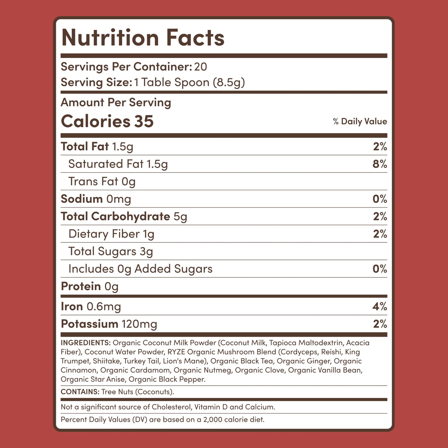 Mushroom Chai (20 Servings) - CNT7