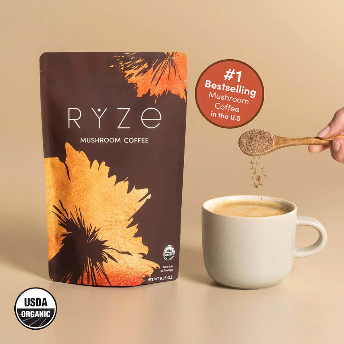 Mushroom Coffee (1 pack - 30 Servings) - UV49