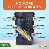 RYZE Hot Cocoa - with 6 Sleep Superfoods to Help Fall Asleep and Stay Asleep - X9WB
